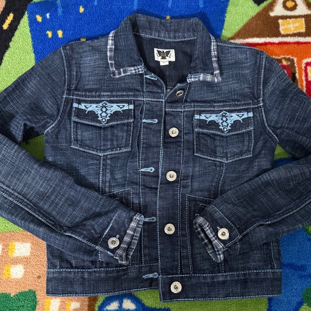 Antik Denim Blue Jean Jacket Classic Design